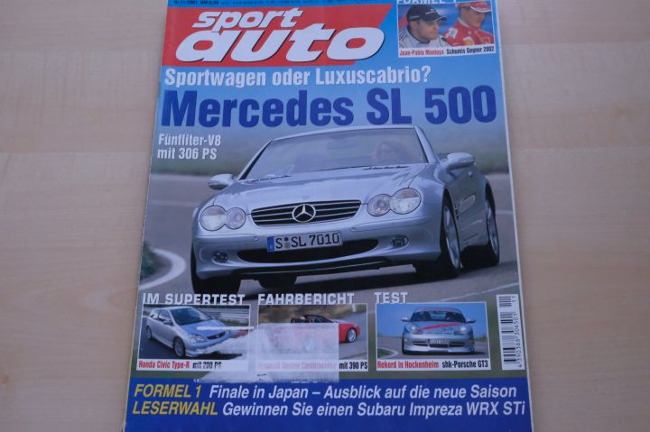 Deckblatt Sport Auto (11/2001)